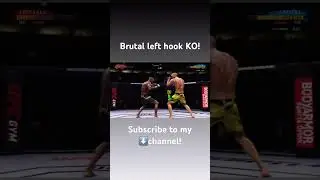 Brutal left hook KO #alexpereira #israeladesanya #brazil #newzealand #ufc #trending #knockout #short