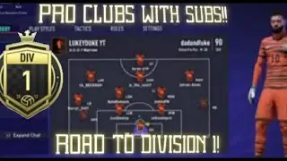 FIFA 21 | COMPLETING THE BELLERIN OBJECTIVE AND PLAYING PRO CLUBS WITH SUBS! ROAD TO 600 SUBS!
