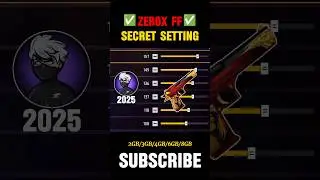 M1nx And Zerox FF Secret Sensitivity Setting 2025 ||Atuo Headshot Sensitivity Setting 2025 #Zeroxff