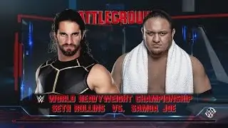WWE : Seth Rollins vs Samoa Joe