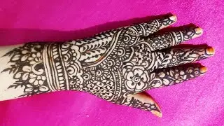 Beautiful Indian Traditional Mehndi Design Tutorial|@hnhennadrawing4618 #live #livestream #art #full