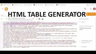 Menampilkan Foto di Web dengan Bantuan HTML Table Generator
