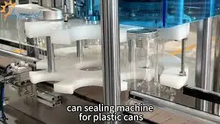 Easy-tear lid can sealing machine, can sealing machine for plastic cans, fully automatic can sealing