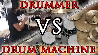Drummer versus drum machine : how do they sound ? Fr with english subtitles !