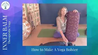 How To Make An Easy No-Sew Yoga Bolster (2 options)