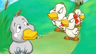 THE UGLY DUCKLING - Animated Cartoon Storie In English. Fairy Tales For Kids.