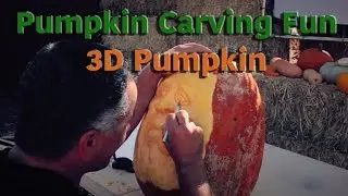 Paulo Machado 3D Pumpkin Carving - Ram Farms Pumpkin Patch