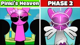 Pinki’s Heaven, but she Evolves… (Sprunki Pinki's Heaven Phase 1 vs 2)