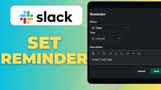 How To Set Reminder In Slack | Set Reminders For Yourself And Your Team |  Slack Tutorial