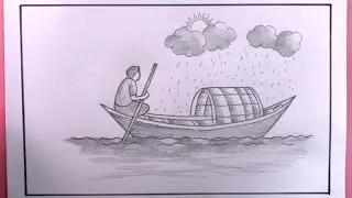 How To Draw A Boat Easy Step By Step/Boat Drawing Easy