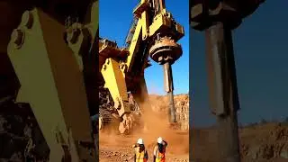 Witness the Power! Massive Mining Drill in Action! 🤯