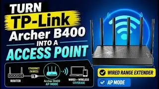TP-Link Archer BE400 WIFI 7 Router Access Point Mode to Extender WiFi Range | TP-link BE6500 AP mode