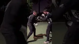 Lucas Bolacha na manopla. Uppercuts