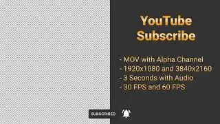 YouTube Subscribe - Motion Graphic - 4k