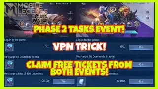 PHASE 2! MLBB X STARWARS AND COMET COLLISION EVENT TASKS VPN TRICK! CLAIM FREE TICKETS AGAIN!