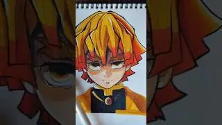 Long time no see, Zenitsu ❤&zwj;🔥💀#art #zenitsu #demonslayer #anime #ytshorts #youtube