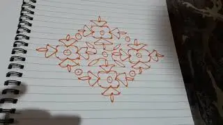 #15*1. dots. simpal rangoli. very ecsy and naice rangoli. 😀😄