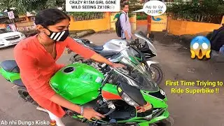 Crazy R15M College Girl Trying to take My ZX10R for Date💕|Aaj to Gyi ZX10R|Z900 Rider