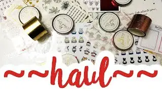 Haul #16 (weekly kits, characters, and FOIL OVERLAY WASHI)