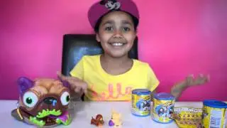 Ugglys Gross Dog   The Ugglys Pet Shop Blind Bag Tins Opening   Kids Toy Review   Toys AndMe