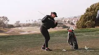 Alignment Stick Drill to help with Rotation with Jackie - Monarch Beach Monday Mulligan