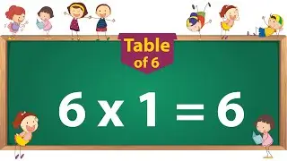 Learn Table of 6 | Table of 6 | Table 6 | 6x1=6_Multiplication | Maths Tables