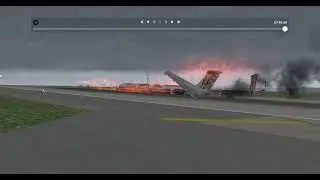 Laggy and crash landing #swiss001landing | X-plane 11