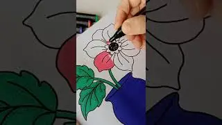 🌼 A flower coloring page is pure inspiration! Feel the scent of creativity ✨️