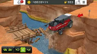 Fs 18 Damage Bridge ! Fs18 Multiplayer - Harvest Wheat | Timelapse #fs18