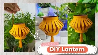 Aakash Kandil Making At Home | How To Make Paper Lantern For Diwali | Paper Lantern Making At Home