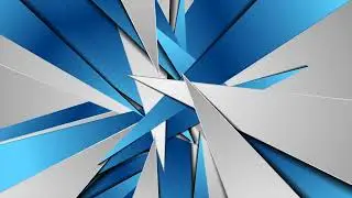 Blue And Grey Polygonal Shapes Screensaver 4K