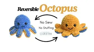 Crochet mini octopus, Reversible, No sewing, quick and easy amigurumi