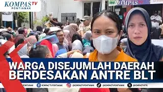 Warga Disejumlah Daerah Berdesakan di Kantor POS Untuk Antre BLT Rp 900 Ribu