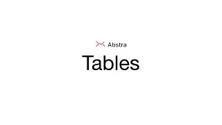 Abstra tables