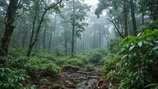 Live Forest Rain Sounds with Distant Thunder &ndash; Relaxing Deep Jungle Ambience for Sleep