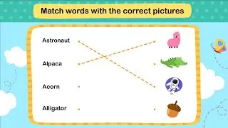 Word Match Challenge! 🧩🔠 Learn & Match Words with Fun Pictures! 📸✨
