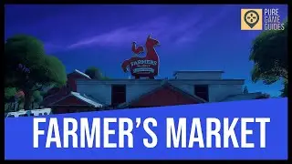 Where to destroy apple and tomato produce boxes at the Orchard Famers Market in Fortnite