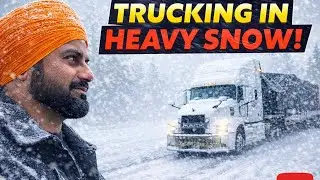 Surrey To Georgia Road Trip With Heavy Snow || ਦੇਖੋ ਜੀ ਇਦਾਂ ਚਲਦੇ ਟਰੱਕ ਬਰਫ ਵਿੱਚ ￼