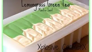 Mantra Swirl - Lemongrass Green Tea Making Cold Process Soap