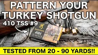 PATTERN YOUR TURKEY SHOTGUN!! We Tested the 410 from 20 to 90 Yards! #turkeyhunting #pattern #tss