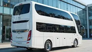 Big bathroom and 3 bedroom in World’s Smartest Toyota Double Decker Motorhome Camper 2026