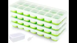 UrbAmerican: Stackable Ice Tray Set & Scoop Review - Pros & Cons - UrbAmerican Ice Cube Trays