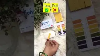 Johnson&rsquo;s Baby Soap pH test #shorts #phtest #shortvideo #phtesting