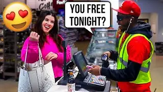 Cashier Shoots his Shot on the Clock!
