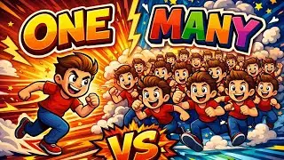 💥One vs Many in English | Fast Concept for Kids |🎉#shorts #shortsfeed #yt #youtubeshorts 