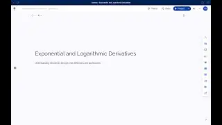 Calculus: Exponential and Logarithmic Derivatives