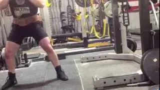 elitefts.com &mdash; Senior Content Manager Steve Colescott taking a 510 squat on 10-12-13