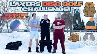EXTREME Disc Golf Challenge in -5 Degree Temperature! (do not try at home)