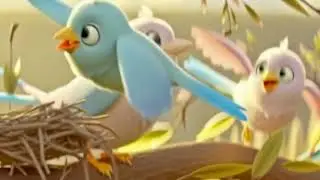 Flying birds playful video #snuffles #animation #funny #baby #cartoon #chocky 