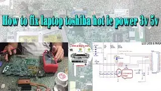 How To Fix Laptop Toshiba Hot IC Power 3V 5V